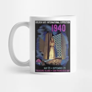 1940 Golden Gate International Exposition Vintage Poster Mug